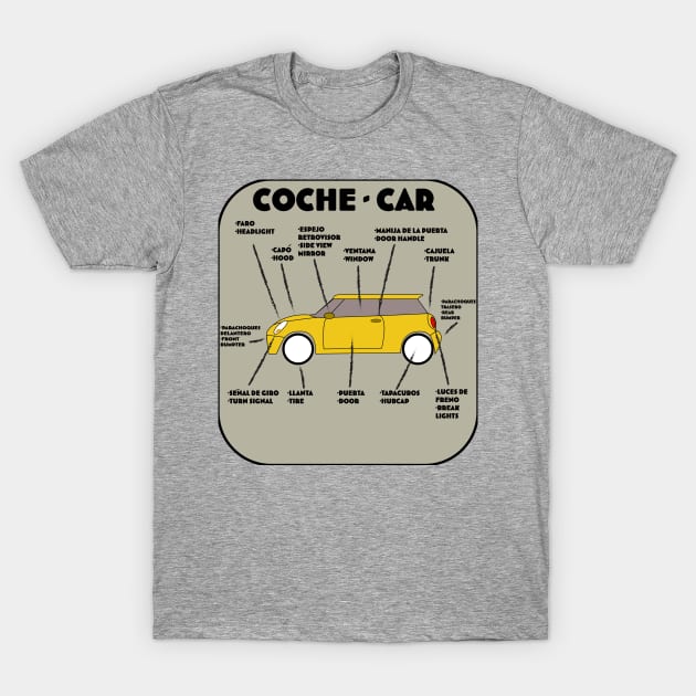 Spanish Car Parts T-Shirt by iiiAugmentDesigniii